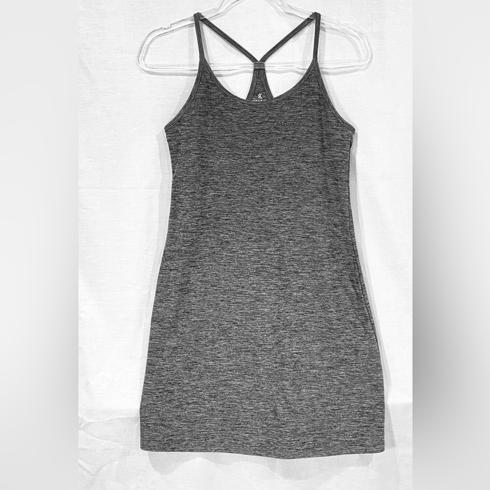 Kyodan Ultra Soft Grey Sport Activewear Dress Built in Shorts - Petite Small